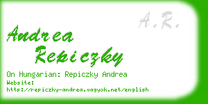 andrea repiczky business card